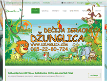 Tablet Screenshot of dzunglica.com